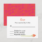 インドのヒンズー教の結婚式招待の返信 出欠カード (正面/裏面)
