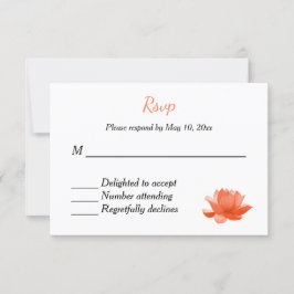 インドのヒンズー教の結婚式招待の返信 出欠カード