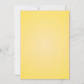 インドのヒンズー教の花婿のハルディ式 バタフライ 招待状 (裏面)