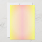 インドのヒンズー教の花婿ハルディセレモニーピーコック 招待状 (裏面)