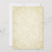 インドのヒンズー教の花嫁ハルディセレモニー ガネーシャ フラワーズ 招待状 (裏面)