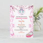 インドのヒンズー教婚約式 招待状 (スタンド正面)