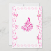 インドのヒンズー教婚約式 招待状 (裏面)