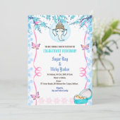 インドのヒンズー教婚約式 招待状 (スタンド正面)