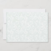 インドのヒンズー教孔雀の結婚式出欠確認 招待状 (裏面)