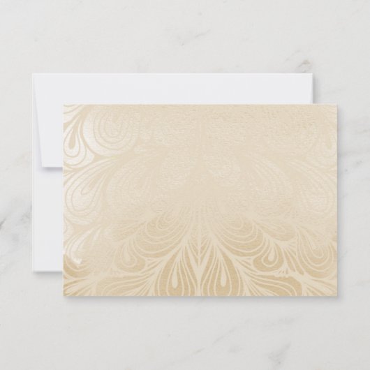 インドのヒンズー教式結婚式 出席確認 出欠カード (裏面)