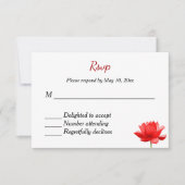 インドのヒンズー教式結婚式 出席返信 出欠カード (正面)