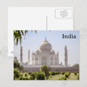 インドのビンテージツーリズム旅行を追加 ポストカード (正面/裏面)