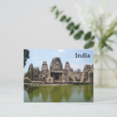 インドのビンテージツーリズム旅行を追加 ポストカード (スタンド正面)