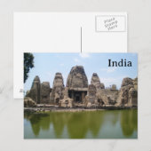 インドのビンテージツーリズム旅行を追加 ポストカード (正面/裏面)