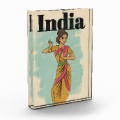 インドのビンテージ旅行ポスター フォトブロック (左)
