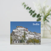 インドのビンテージ観光旅行を追加 ポストカード (スタンド正面)
