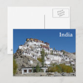 インドのビンテージ観光旅行を追加 ポストカード (正面/裏面)