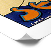 インドのフレスコ画 ポスター (角)