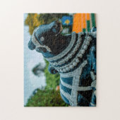 インドのブル像ナンディ公園。 ジグソーパズル (縦)