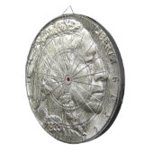 インドのヘッドニッケル ダーツボード (正面右)