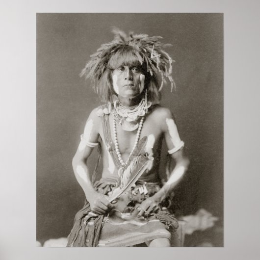 インドのヘビ使い 1910年 昔の写真 ポスター (正面)