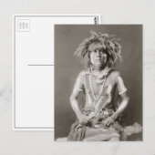 インドのヘビ使い 1910 ポストカード (正面/裏面)