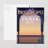 インドのベンガルール旅行ポスター ポストカード (正面/裏面)