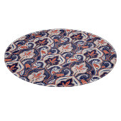 インドのペイズリー: 花のメダリオンシームレス。 カッティングボード (角)