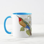 インドのマグの青によって膨らまされる蜂食べる人そして皇后 マグカップ (左)