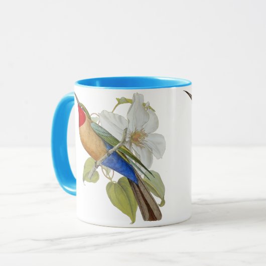 インドのマグの青によって膨らまされる蜂食べる人そして皇后 マグカップ (正面左)