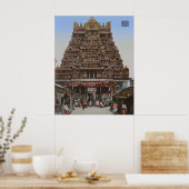 インドのマドゥライにあるヒンドゥー教寺院（1890年） ポスター (キッチン)