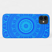 インドのマンダラ ブルー Case-Mate iPhoneケース (裏面(横))