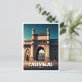 インドのムンバイの玄関口 ポストカード (スタンド正面)
