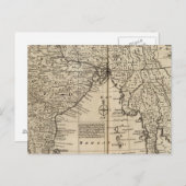 インドのモグル帝国 ポストカード (正面/裏面)