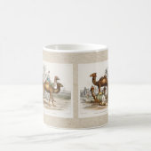 インドのラクダヴィンテージイラストレーション, 1820 コーヒーマグカップ (中央)