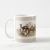 インドのラクダヴィンテージイラストレーション, 1820 コーヒーマグカップ (左)