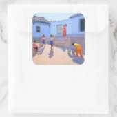 インドのラジャスタンでバケツを充填 スクエアシール (バッグ)