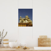 インドのラジャスタンに立ち着く女性 ポスター (キッチン)