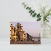 インドのラジャスタン州ウダイプールのGanghaur Ghatで夕暮れ ポストカード (スタンド正面)