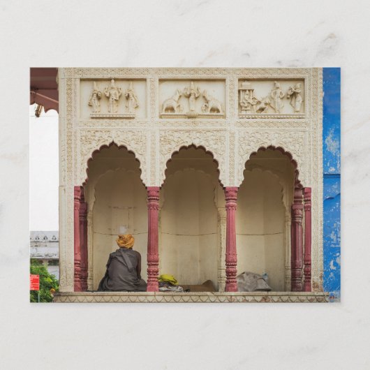 インドのラジャスタン州ハガキ・プシュカール・ラクダ・フェア ポストカード (正面)