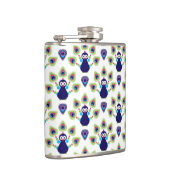 インドのレトロのエキゾチックな孔雀 フラスク (右)