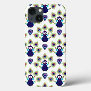 インドのレトロのエキゾチックな孔雀 iPhone 13ケース