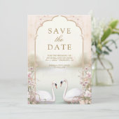 インドのロマンティックな白鳥の結婚式 セーブザデート (スタンド正面)