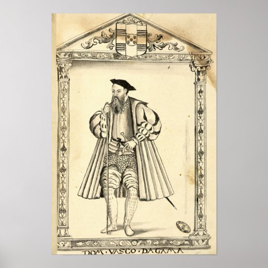 インドのヴァスコ・ダ・ガマ ポスター (正面)