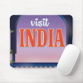 インドのヴィンテージ旅行の印刷 マウスパッド (マウス)