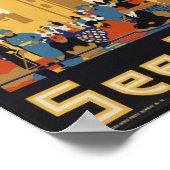 インドのヴィンテージ旅行ポスター ポスター (角)