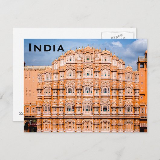 インドのヴィンテージ旅行観光はがきを追加 ポストカード (正面/裏面)