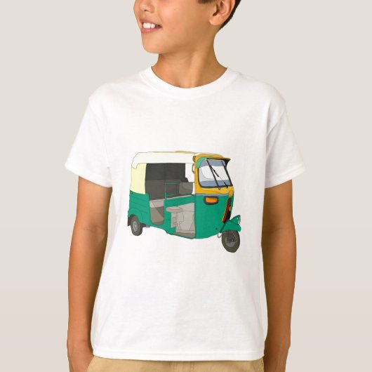 インドの人力車 Tシャツ (正面)
