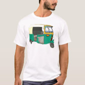 インドの人力車 Tシャツ (正面)