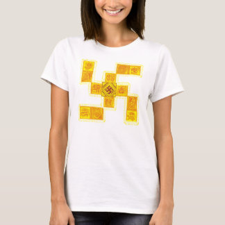インドの伝統的なかぎ十字 Tシャツ