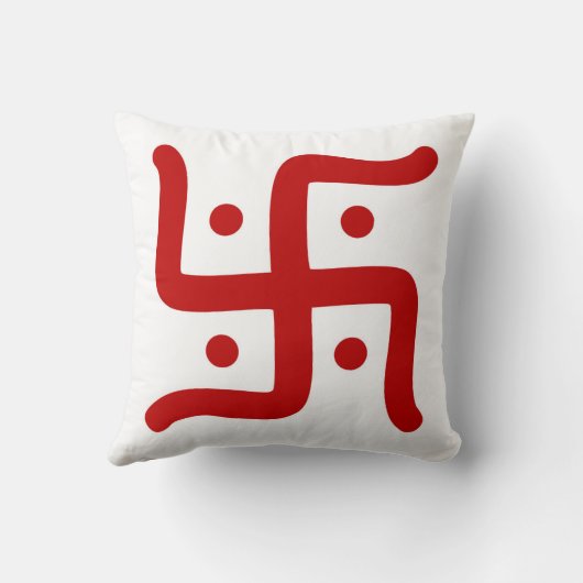 インドの伝統的なヒンズー教のかぎ十字の記号の宗教 クッション (裏面)