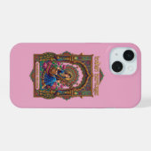 インドの伝統: クラシカル・ミュージシャン ヴィーナアート iPhone 15ケース (裏面横)