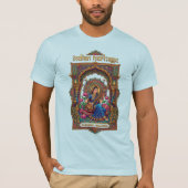 インドの伝統：クラシカル・ミュージシャン ヴィーナアート Tシャツ (正面)