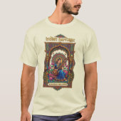 インドの伝統: クラシック音楽家 ヴィーナの芸術 Tシャツ (正面)